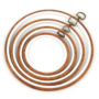 Rubber Imitate Wood Hoop Circle Embroidery Circle Bamboo Diy Art Craft Cross Stith Sewing Need work Tools Flower Wreath