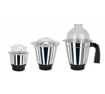 3 in 1 Heavy Duty Blender Mixer Grinder Jar Set High Quality or Single Cups as per choice Chutney Cup Jar Cup Medium Jar Cup Large with Handle.
