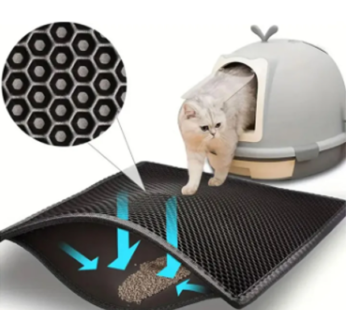 Pet Cat Litter Mat Waterproof Double Layer Cat Litter Trapping Pet Litter Box Mat Clean Pad Products For Cats Accessories