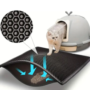 Pet Cat Litter Mat Waterproof Double Layer Cat Litter Trapping Pet Litter Box Mat Clean Pad Products For Cats Accessories