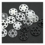100 Pairs Plastic Nylon Anti-slip Invisible Button Buckles for DIY Sewing and Crafts - Casual Style No Power Supply Needed