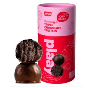Plaay Triple Chocolate Truffles | Premium Quality 71% Dark Chocolate | Keto Friendly | Gluten Free | No Added Sugar | 100% Clean Ingredients | Healthy Snack | 30g (FROM DUBAI)