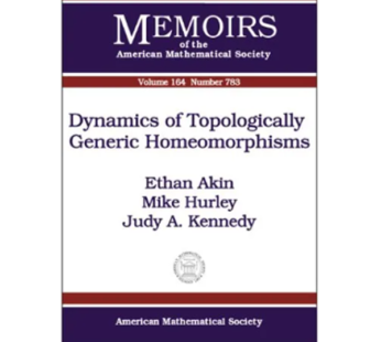 Dynamics of Topologically Generic Homeomorphisms (Memoirs of the American Mathematical Societ