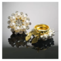 2 luxurious rhinestone shirt button covers - no need to sew shiny collar clips, DIY handmade clothing accessory buttons