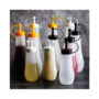 1Pcs New Ketchup Mustard Dispensers Squeeze Bottles Seasoning Hot Sauces Olive Oil Kitchen Gadgets Condiment Bottles Plastic 250/360/480/720ml Squirt Container Bottle