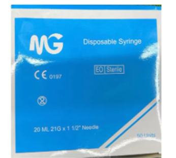 Disposable Syringe 50 Units (20ML)