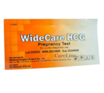 Widecare Hcg Pregnancy Strips 05 Nos