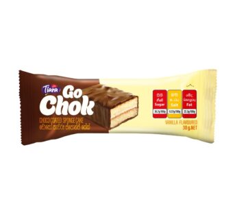 Tiara Go Chok Choco Coated Sponge Cake Vanilla – 30.00 g