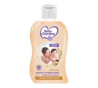 Baby Cheramy Head To Toe Baby Wash, Milk & Oat – 200.00 ml