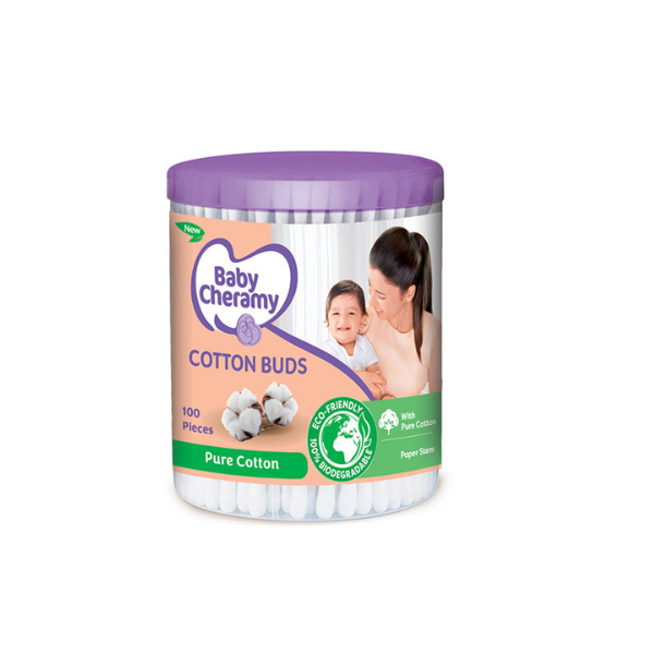 Baby Cheramy Bamboo Cotton Buds - 100.00 pcs